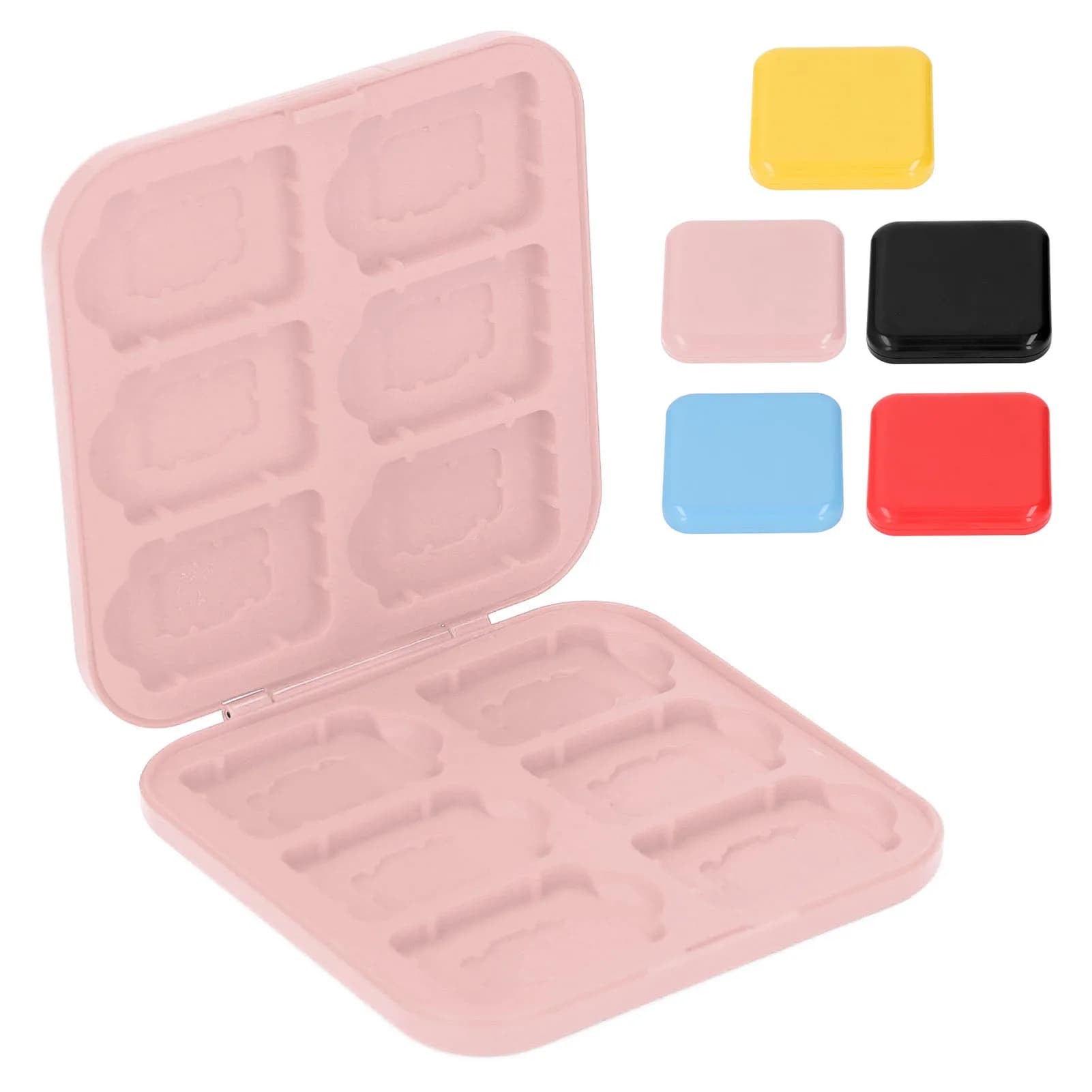 Custodia per carte da gioco 12 in 1 Scatola porta cartucce di gioco Scatola portatile 12 slot Slot protettive in silicone Impermeabile per Switch SDHC