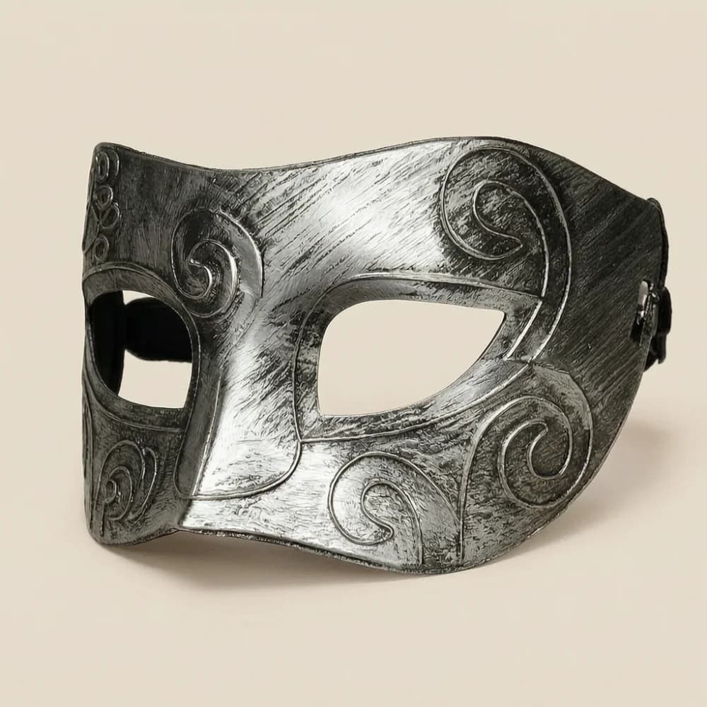 Half Face Mask Gold Silver Retro Masquerade Gentleman Halloween Carnival Cosplay Party Photo Props