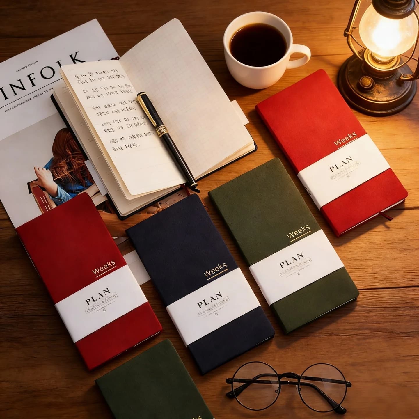 Agenda Settimanale Minimalista Non Datata - Diario a Puntini e Tracciatore di Abitudini, Compagno dal Design Accurato, Pianificatore Flessibile per le Settimane