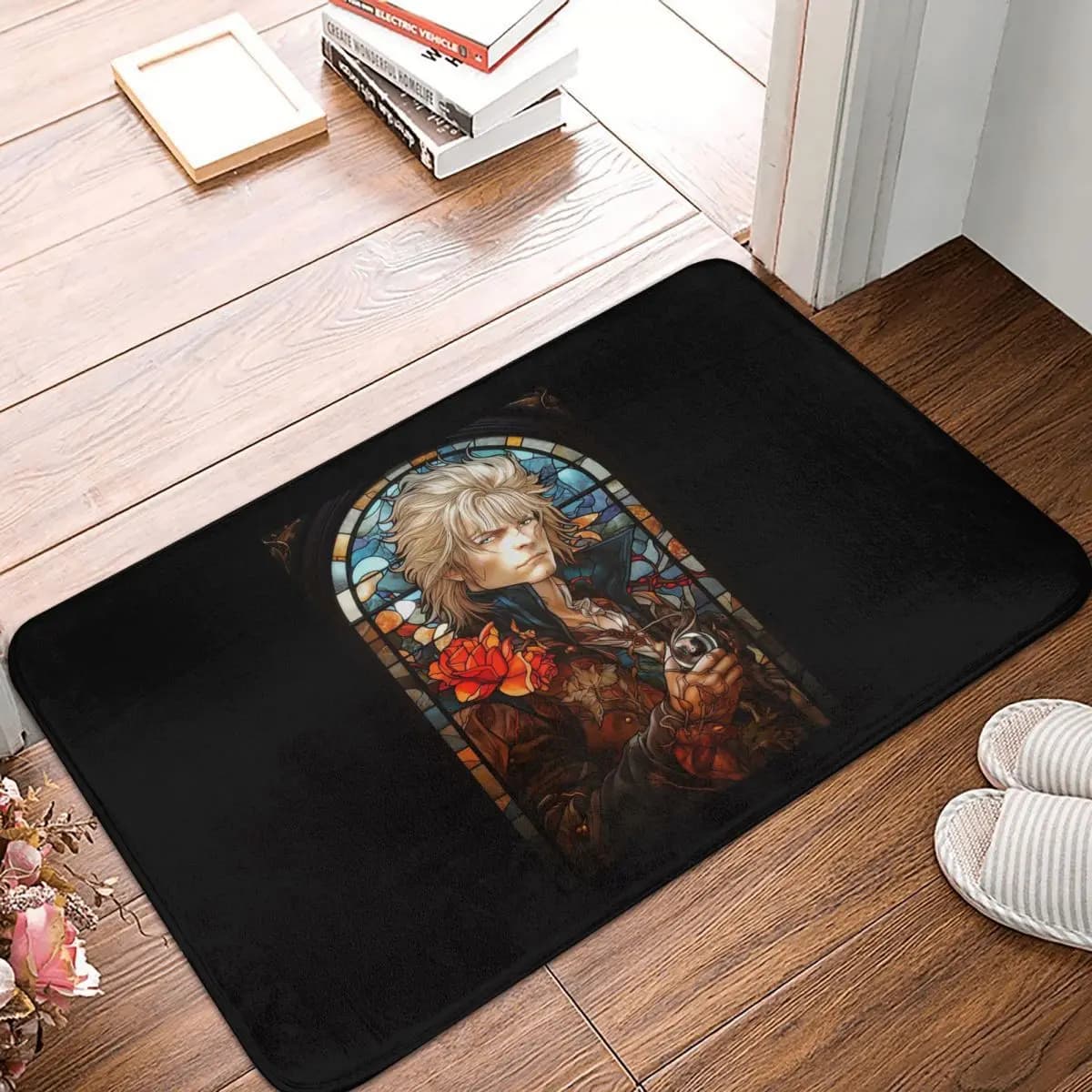 Jareth The King Of Goblins Falling In The Labyrinth Doormat Kitchen Entrance Home Floor Mat Anti-slip Carpet Rug for Bedroom Mat