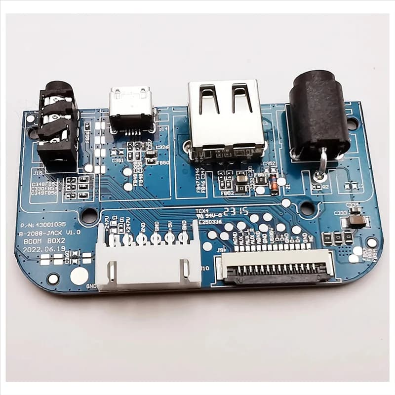 J1UL1N Per BOOMBOX2 USB 2.0 Audio AC2.5 Jack Connettore della scheda di alimentazione per altoparlante Bluetooth Porta di ricarica Micro-USB