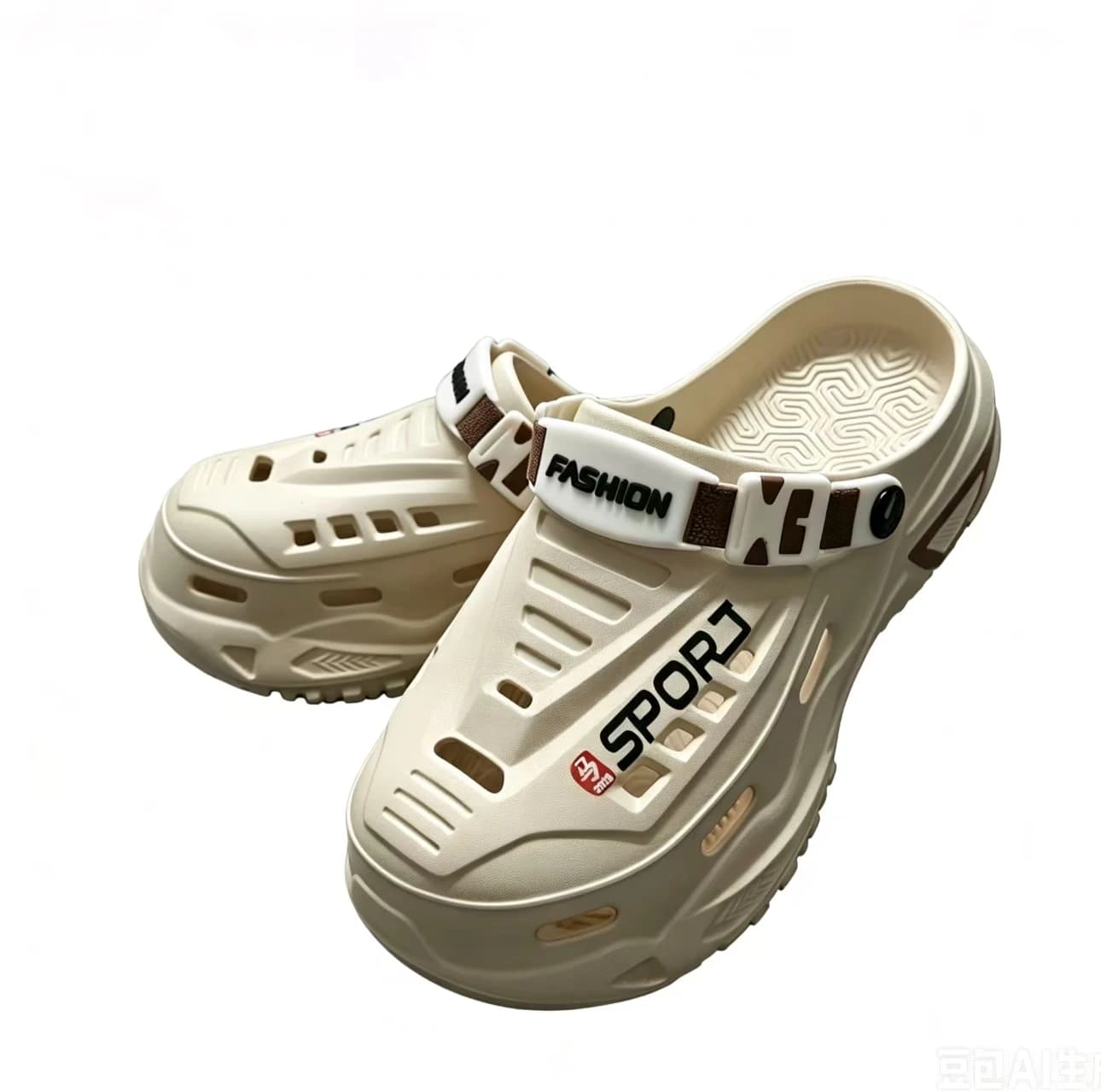 Slippers men's summer breathable non-slip deodorant Baotou drag driving special outdoor sports leisure hole shoes