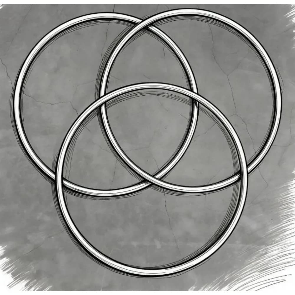 12 Inch Linking Rings 3 Rings Set - Strong Magnetic Lock Magic Trick Stage Close Up Illusion Gimmick Props Professional Magician
