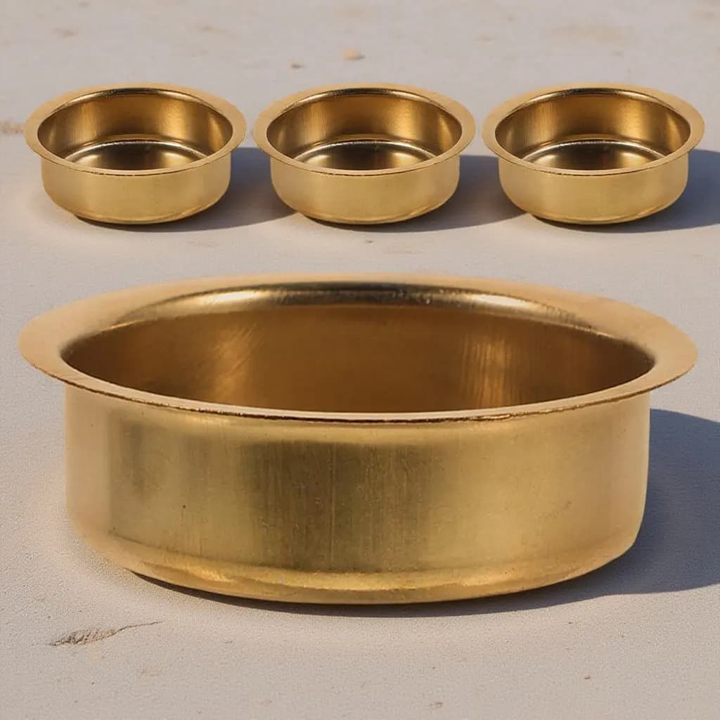 Set di 4 Bruciatori d'Incenso in Acciaio Inox Stile Mediorientale, Vassoio per Incenso a Carbone o Bastoncini, Decorazione per Casa e Ufficio