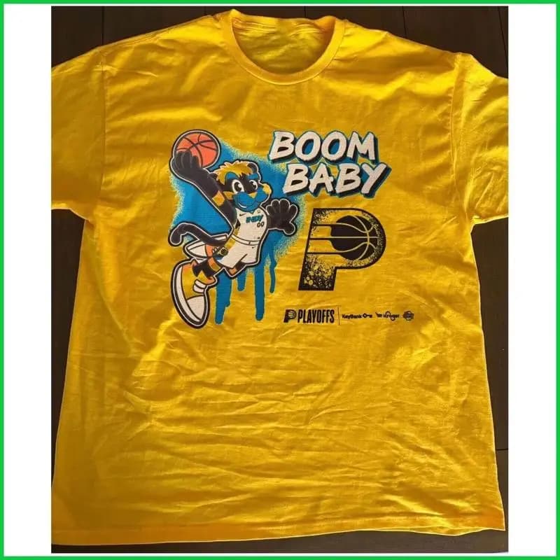 Boom Baby Game 4 Indiana 2025 basketball fan T-shirt inspired by Playoffs