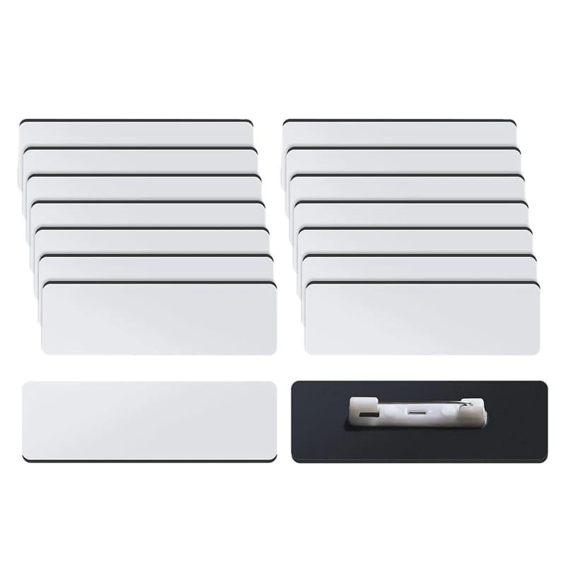 16 Pz/32 Pz Sublimazione In Bianco Tag Sublimazione Bianco Distintivi Spille FAI DA TE In Bianco Distintivo