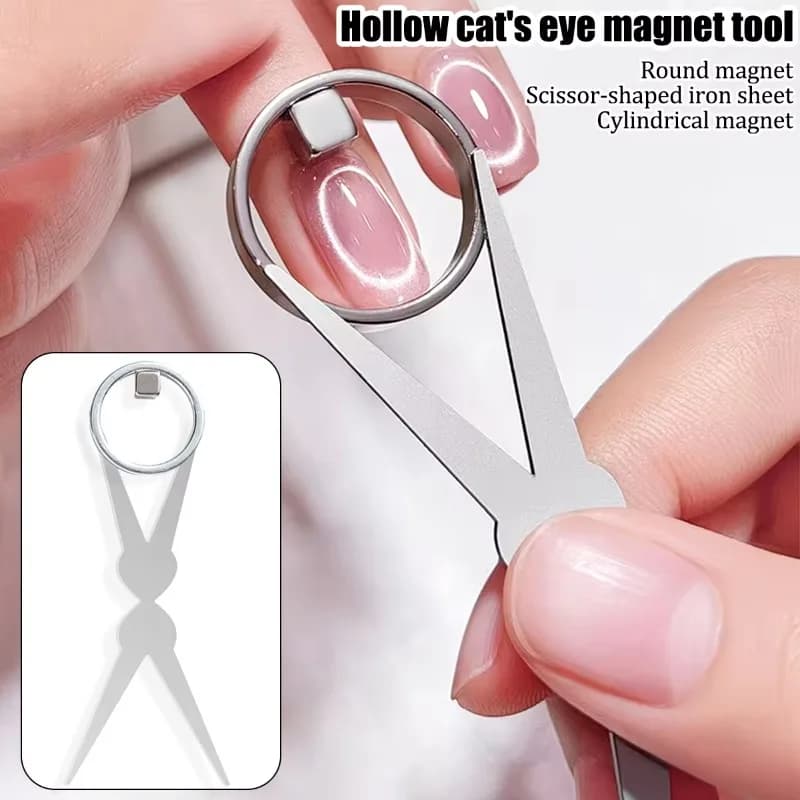Set di magneti per nail art effetto occhio di gatto, strumento magnetico a doppia testa per smalto gel 3D effetto occhio di gatto, per manicure.