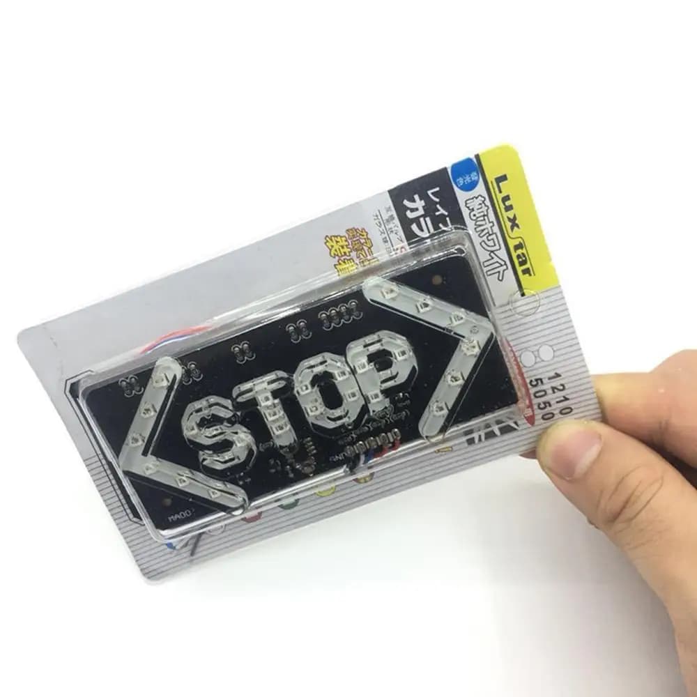 Luce di avvertimento 12V LED Luce per moto Flash STOP Indicatore motore Lampada Freno Indicatore di direzione Fanale posteriore di guida per motore Harley