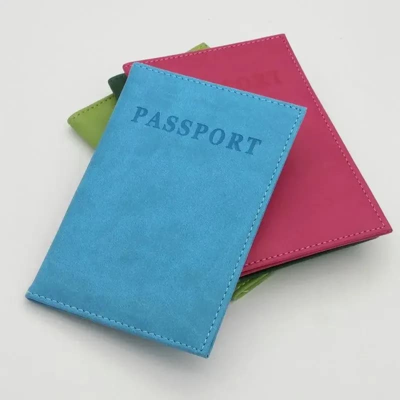 Porta Passaporto Impermeabile da Viaggio in Pelle PU, Portafoglio per Carte di Credito