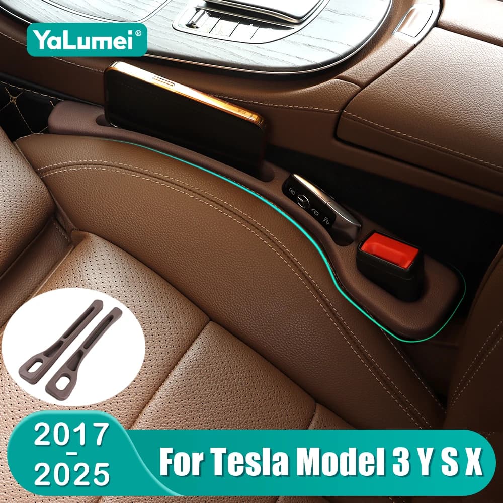 Per Tesla Modello 3 YSX 2017 2018 2019 2020 2021 2022 2023 2024 2025 Seggiolino Auto Fessura di Stoccaggio Striscia di Tenuta Accessori