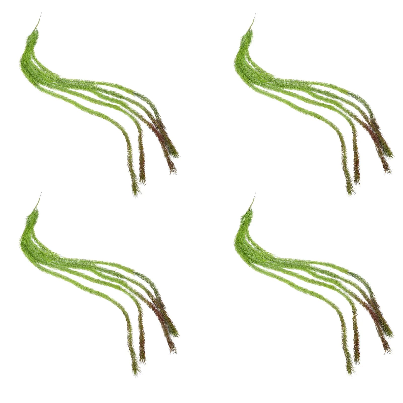 4Pcs Artificial Willow Leaf Vine Faux Hanging Plants Greenery Decoration for Wall Wedding Arch Artificial Tree Branches