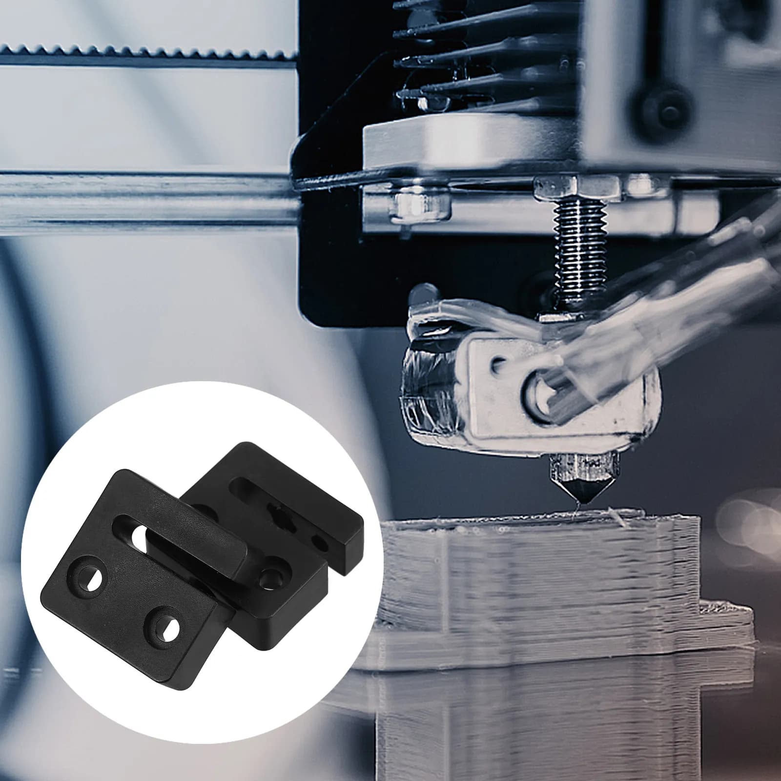 2 pz. Blocco T8 per Stampante 3D, Piastra Antifrizione in Plastica, Strumento per Filettatura Trapezoidale, Ricambi Blocco Dado Stampante 3D