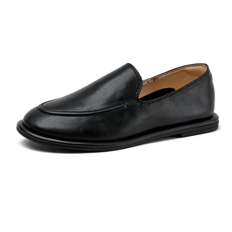 Mocassini Donna 2026 Nuovi Primaverili con Punta Tonda, Scarpe Slip-on in Pelle Morbida da Donna, Chausures Femme