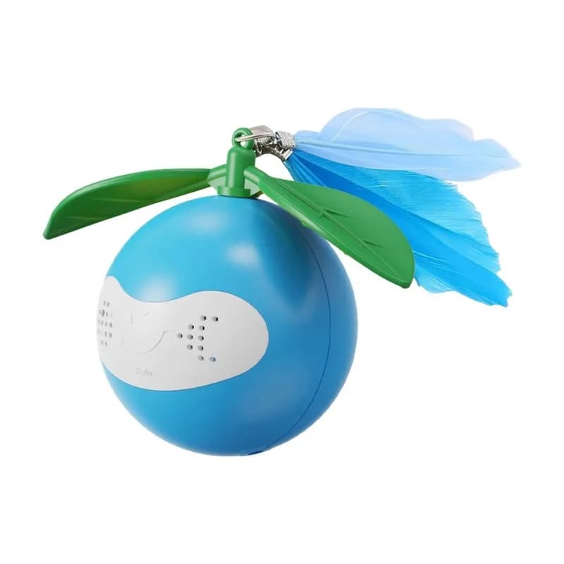 B23B Motion Sensor Enabled USB Rechargeable LED Ball Cat With Auto Obstacle Avoidance, One-Touch Start, Self-Play Design