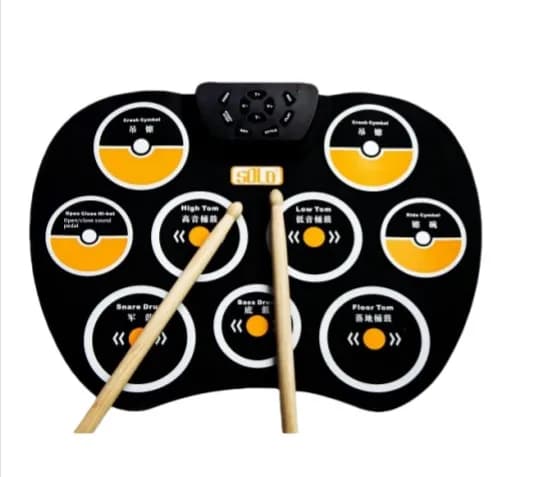 Portable Silicone Roll‑Up Electronic Drum Pad Percussion Instrument For Children Beginner Daily Music Practice Training