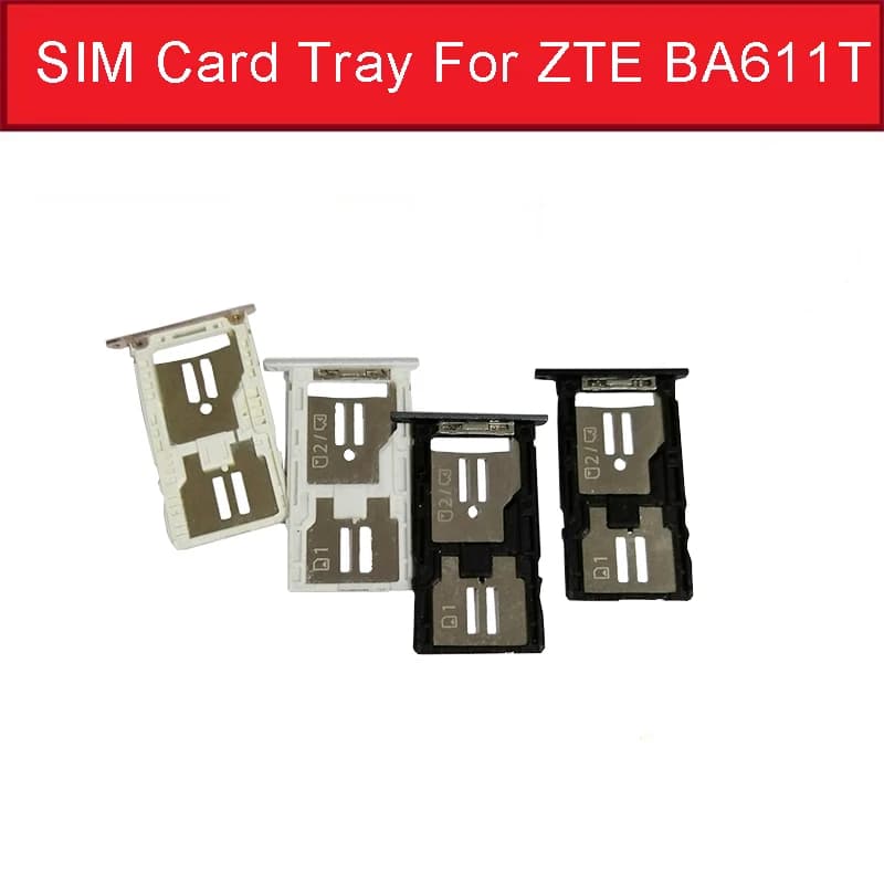 Adattatore per slot per vassoio scheda SIM per ZTE Voyage 4s A611T Presa per lettore di schede di memoria per Zte Blade A611 Supporto per scheda SIM Parti di riparazione
