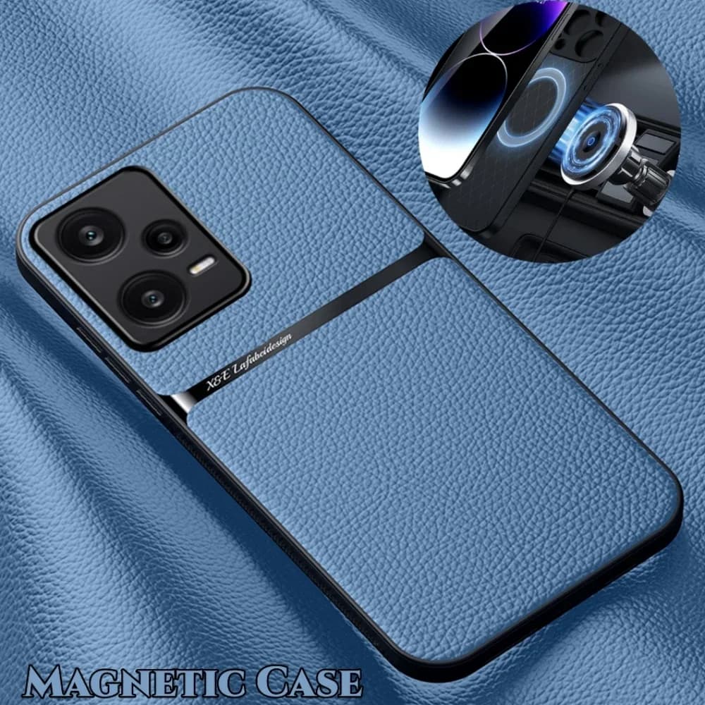 Custodia Magnetica Antiurto in Pelle per Xiaomi Redmi Note 15 14 13 12 11 10 9 Pro Plus 5G 4G 11S 10S 9S - Cover Protettiva Posteriore