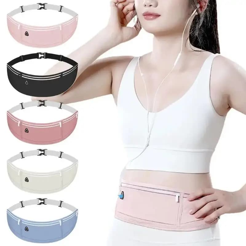 Sports Waist Bag Running Phone Bag Man Woman Outdoor Equipment Mini Invisible Rain Bag Fitness cellular bag