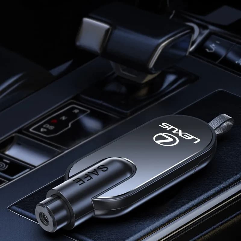 Adesivo per auto con martello rompi-vetro e taglia-cinture di sicurezza per Lexus IS250 IS200 CT200h GS300 LS430 RX450h LX570 IS300 ES RX LS IS N