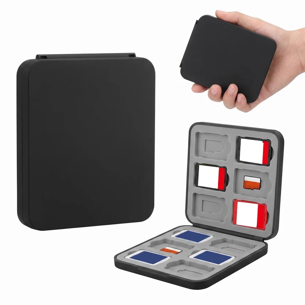 12 Slots Magnetic Game Card Case For Nintendo Switch1/2/OLED/Lite Hard Shell Storage Organizer Box SD/TF Card Protector Cover