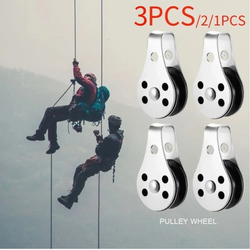 Puleggia in acciaio inossidabile da 26mm puleggia per fune di sollevamento girevole a ruota singola Set strumenti per ruote di sollevamento Runner accessori per barche Kayak
