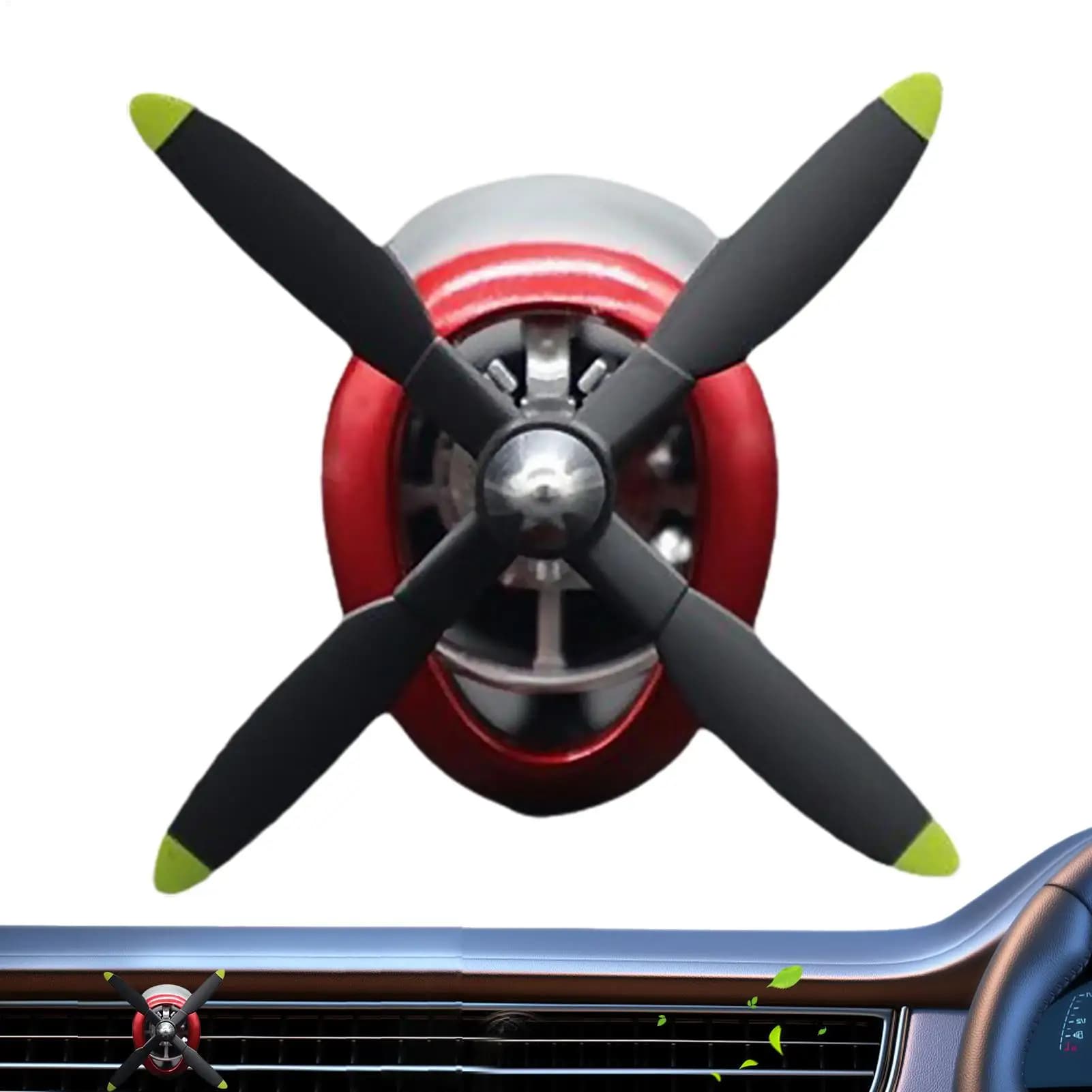 Rotating Car Vent Air Purifier Deodorizer P-47 Plane Clip Odor Neutralizer Long Lasting Scent for Truck RV Sedan Interior