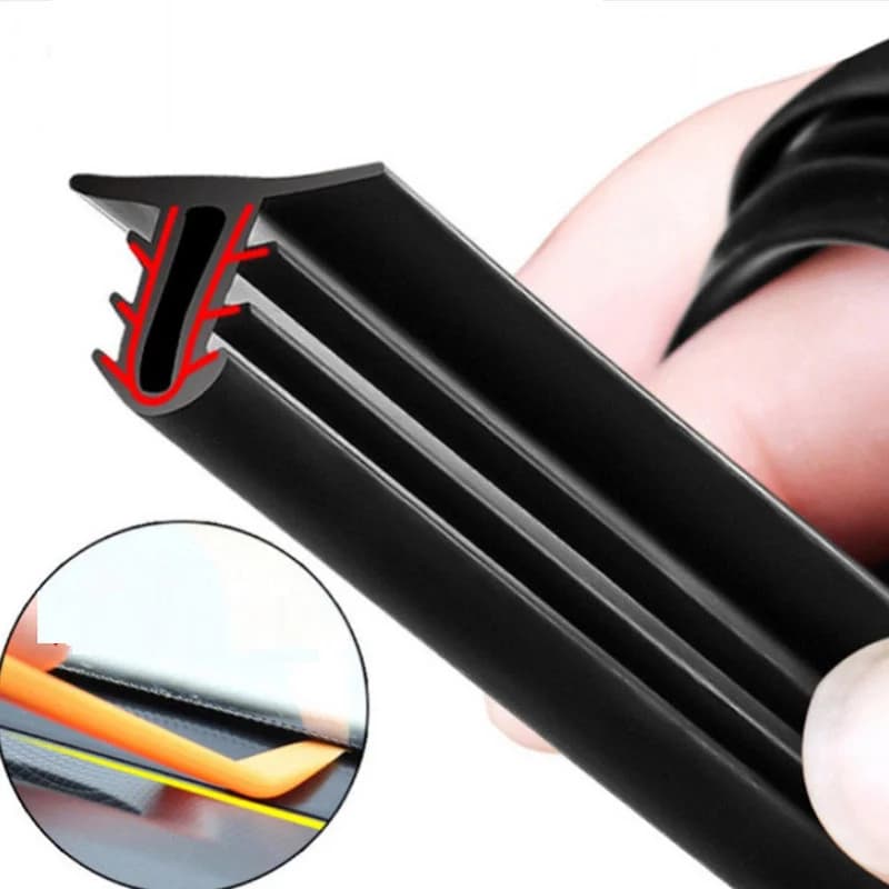 1.6m Universale Auto Cruscotto Striscia di Tenuta Rumore Isolamento Acustico Strisce di Gomma Guarnizione Antipolvere Guarnizione Auto Cruscotto Striscia