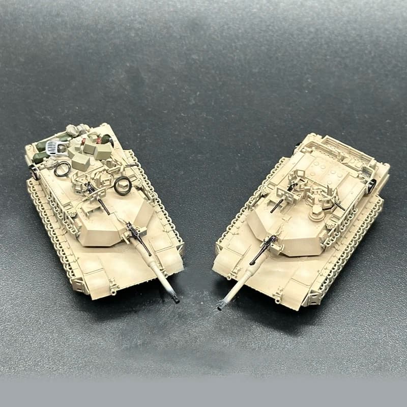 1PC 1/144 Bilancia Abrams Carro Armato di Battaglia Principale Modello Finito Resina Veicolo Da Combattimento In Miniatura Wargame Parti per la Collezione di Gruppo Display