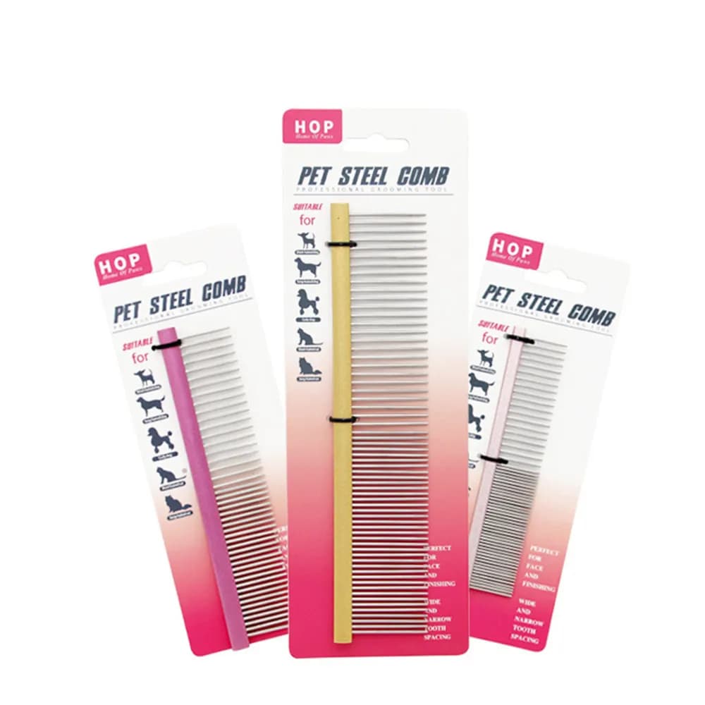 Pet Hair Removal Comb for Dog Comb Cat Detangler Fur Trimming Dematting Deshed Brush Grooming Tool For Long ​Hair Curly Pet