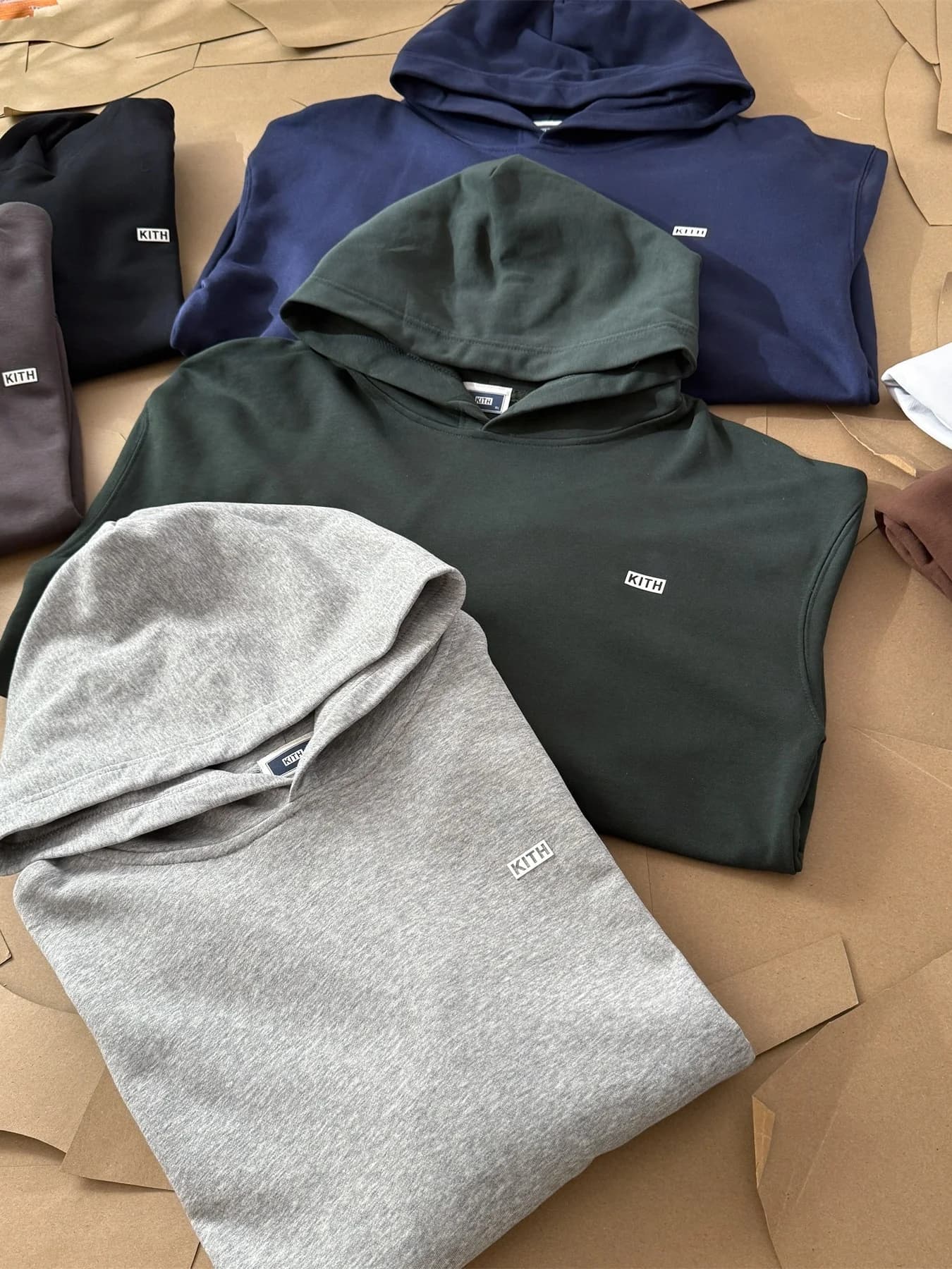 Felpa con Cappuccio Oversize a Maniche Lunghe Kith, Unisex, Stile Streetwear Hip Hop, Traspirante in Cotone per Studenti e C...