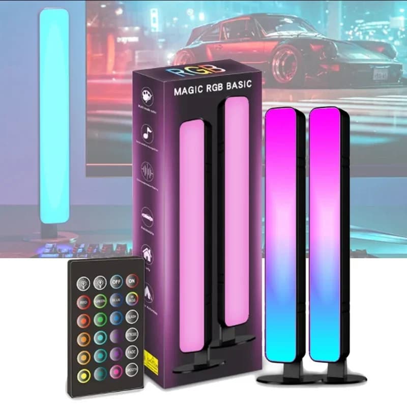 Barre luminose a LED USB RGB 16 colori che cambiano retroilluminazione TV sincronizzazione musicale lampada ambientale strisce ritmiche per PC sala giochi decorazione libreria