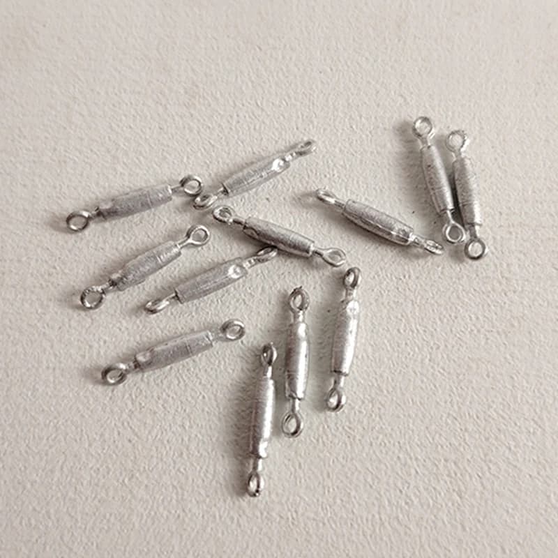 12 PZ Lunghezza 15mm/0,59in Modello di Nave Tenditore Dia 2mm In Lega di Zinco Rigging Vite Simulazione Cavo Morsetto Decorazione FAI DA TE parti