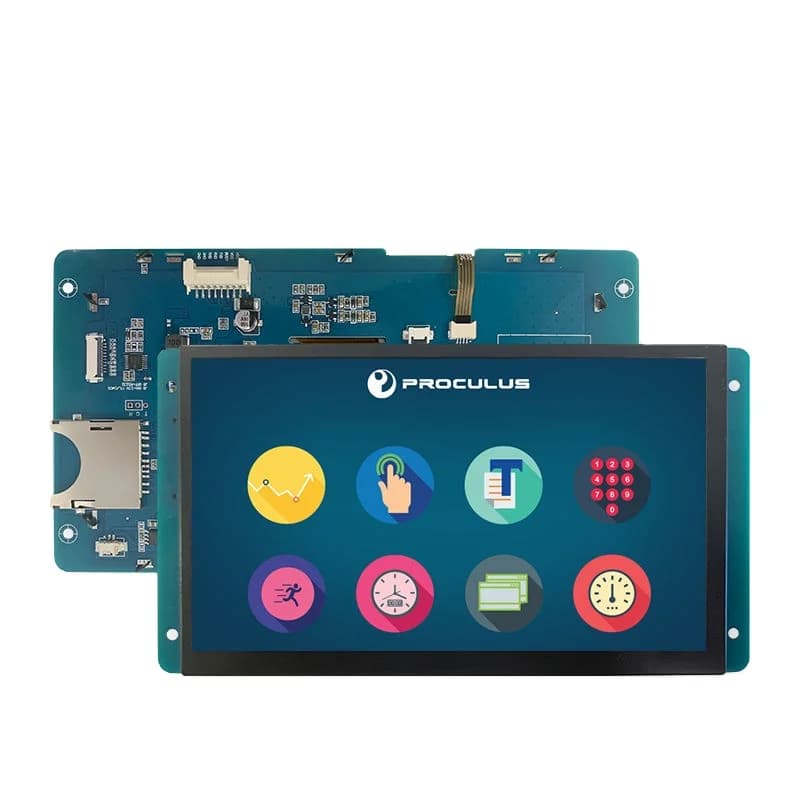 Display Proculus 7 Pollici Uart 800*480 per Raspberry Pi, Pannello Touch OLED Flessibile Senza Cornice, Controller Display LCD TFT
