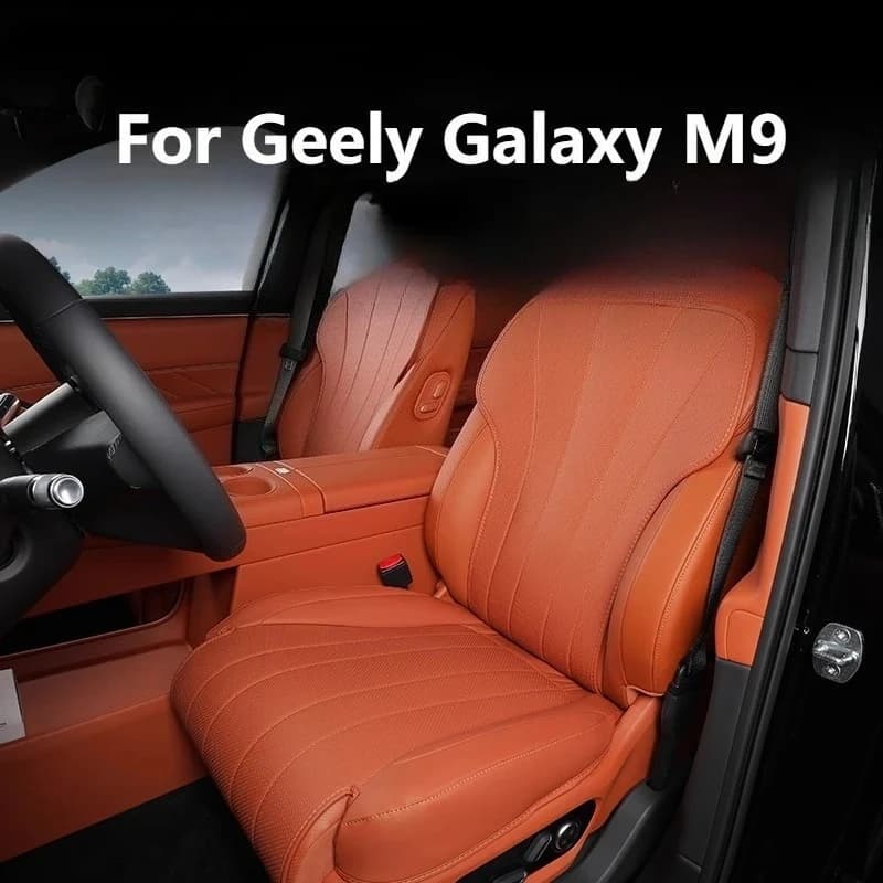 For Geely Galaxy M9 Car Seat Covers Breathable Wear Resistant Full Auto Seat Bearing Protective Leather Seat Cover