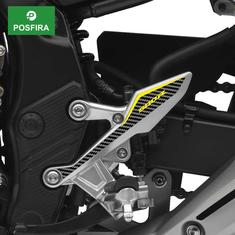 Adesivi in vinile POSFIRA per pannello poggiapiedi moto Honda CBR500R CBR 500R 2016-2026 2021 2022 2023 2024 2025 Accessori