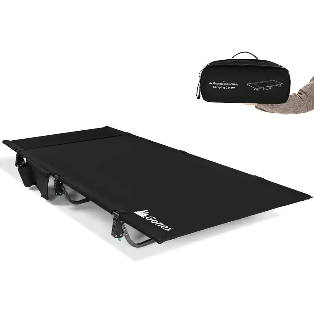 Lettino da campeggio extra largo 31,5 pollici con cuscino premium, supporta fino a 158 kg, lettino portatile leggero per adulti, ideale per viaggi, spiaggia