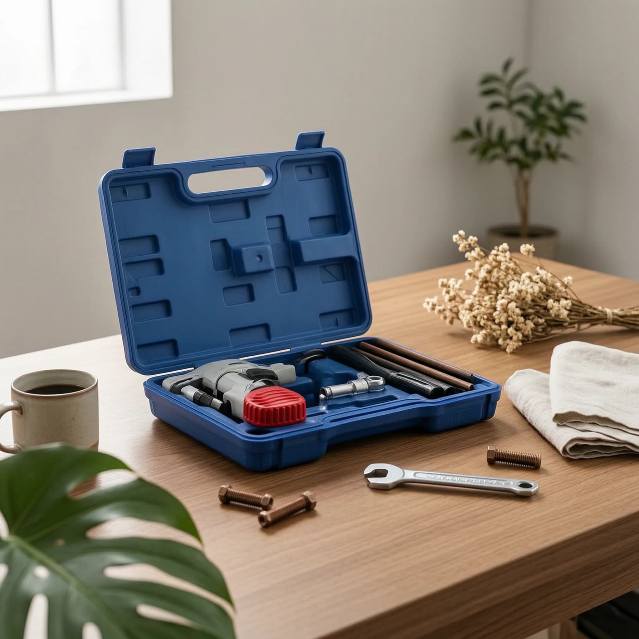 Flaring Tool with Carrying Case Multi-Size Tubing Flaring Tool Set Copper Pipe Expander Set Sturdy Hand Tools Precision