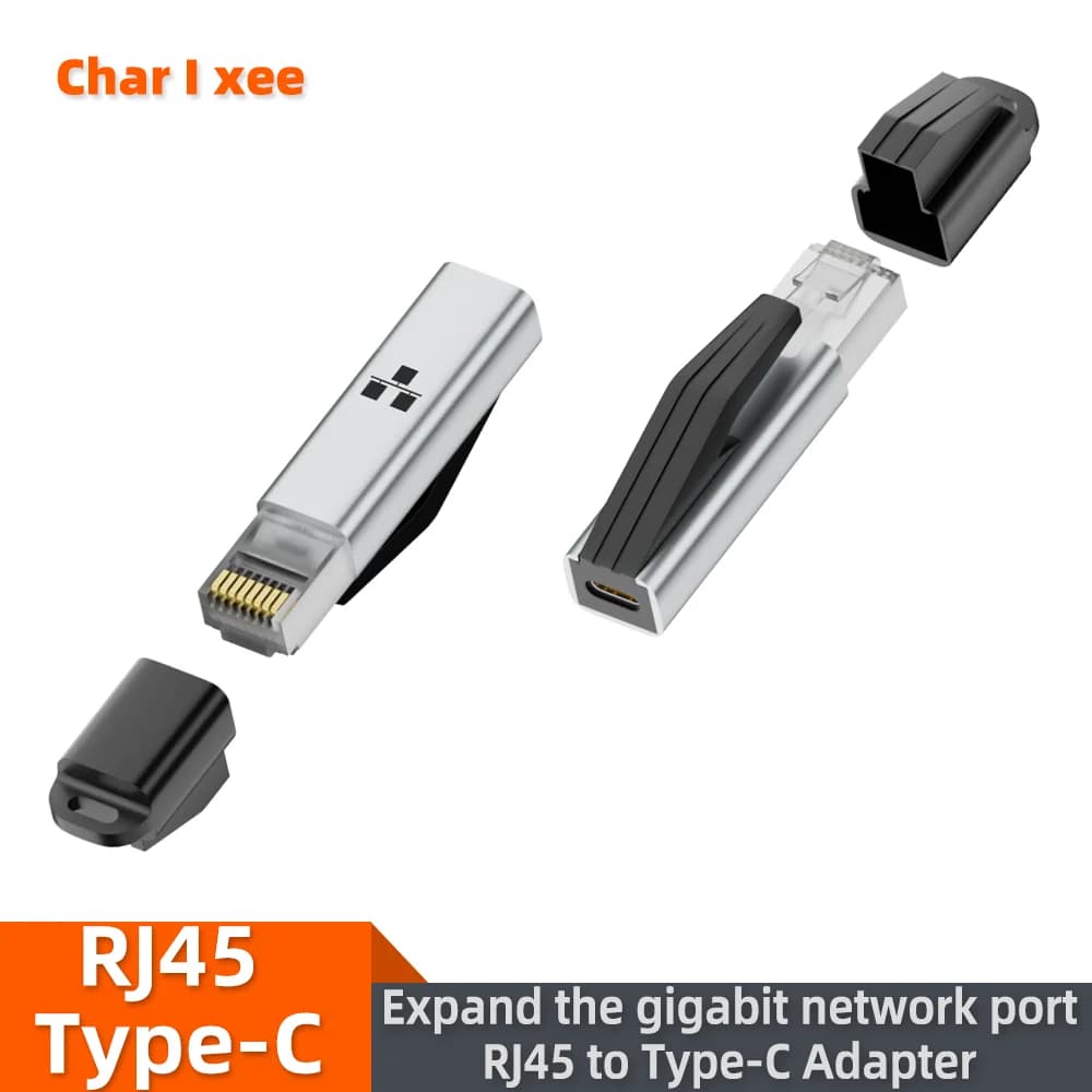 Adattatore da USB C a Ethernet Convertitore di rete Gigabit USB C femmina a RJ45 maschio da 1 Gbps per notebook MacBook Pro iPhone16 iPad XPS