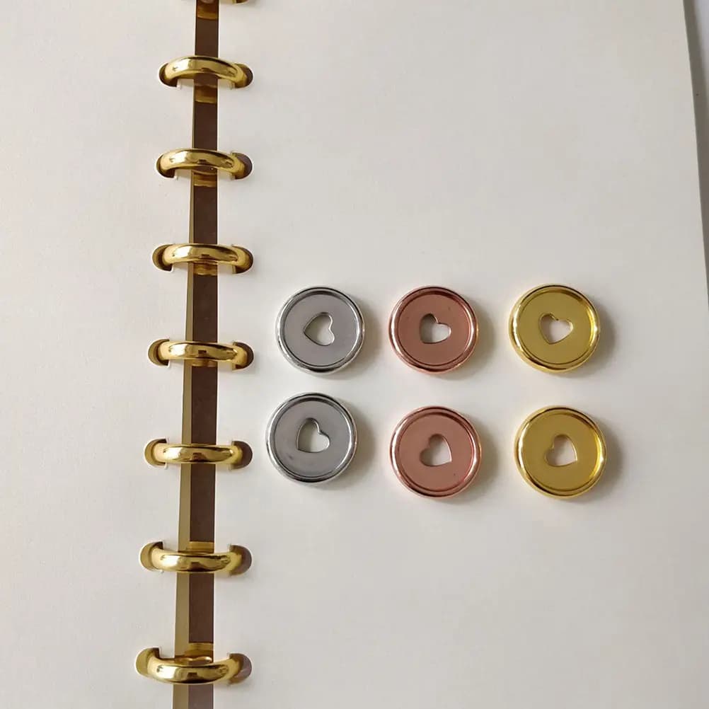 10 Pezzi Dischi per Rilegatura Notebook, Dischi Discbound per Agende, Artisti, Studenti, Forniture per Ufficio e Fai-da-Te, Dischi in Plastica a Tenuta Forte