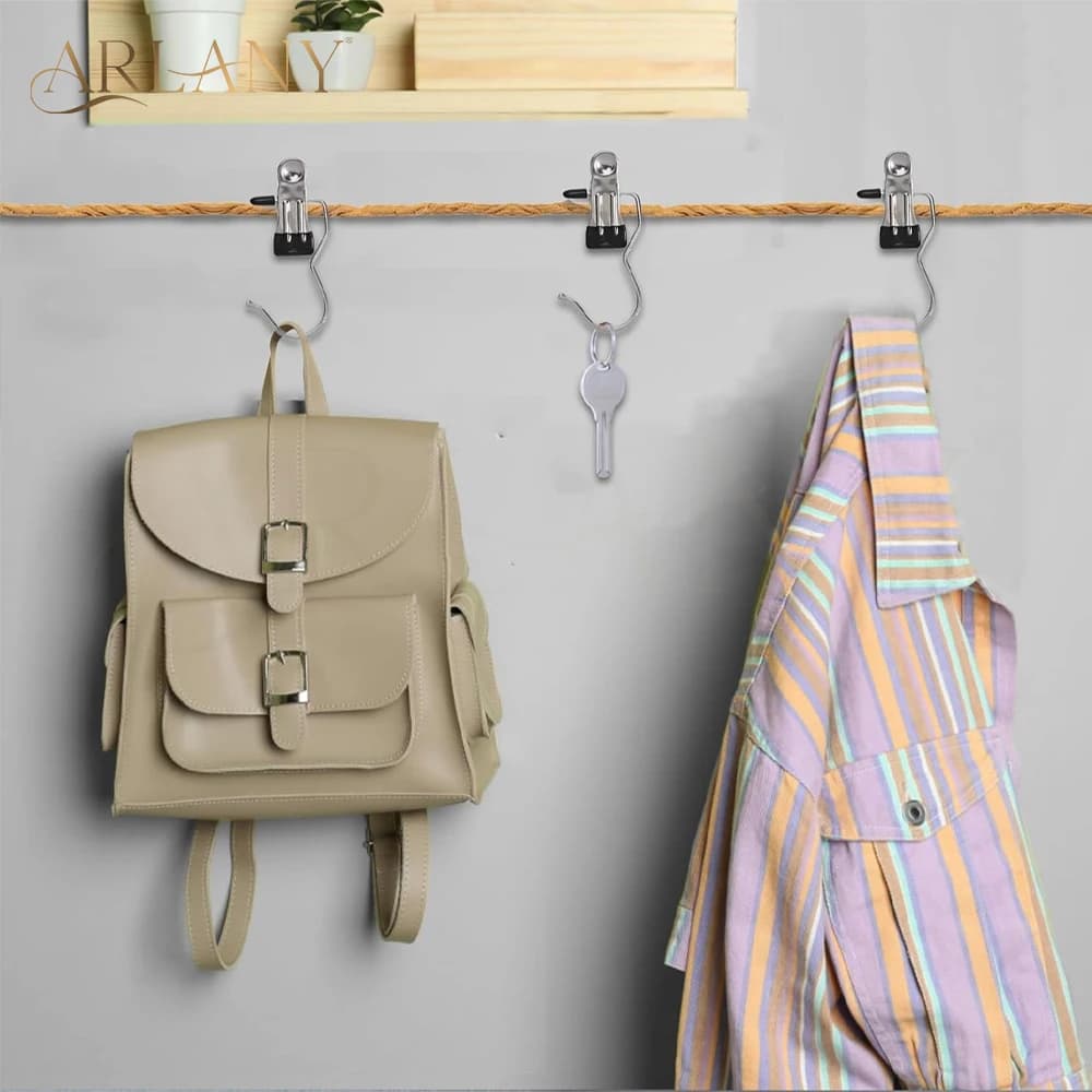 ARLANY 5 grucce per estensioni dei capelli per vestiti, clip per appendere il bucato, con per mollette per vestiti con estensione di trama a forcina
