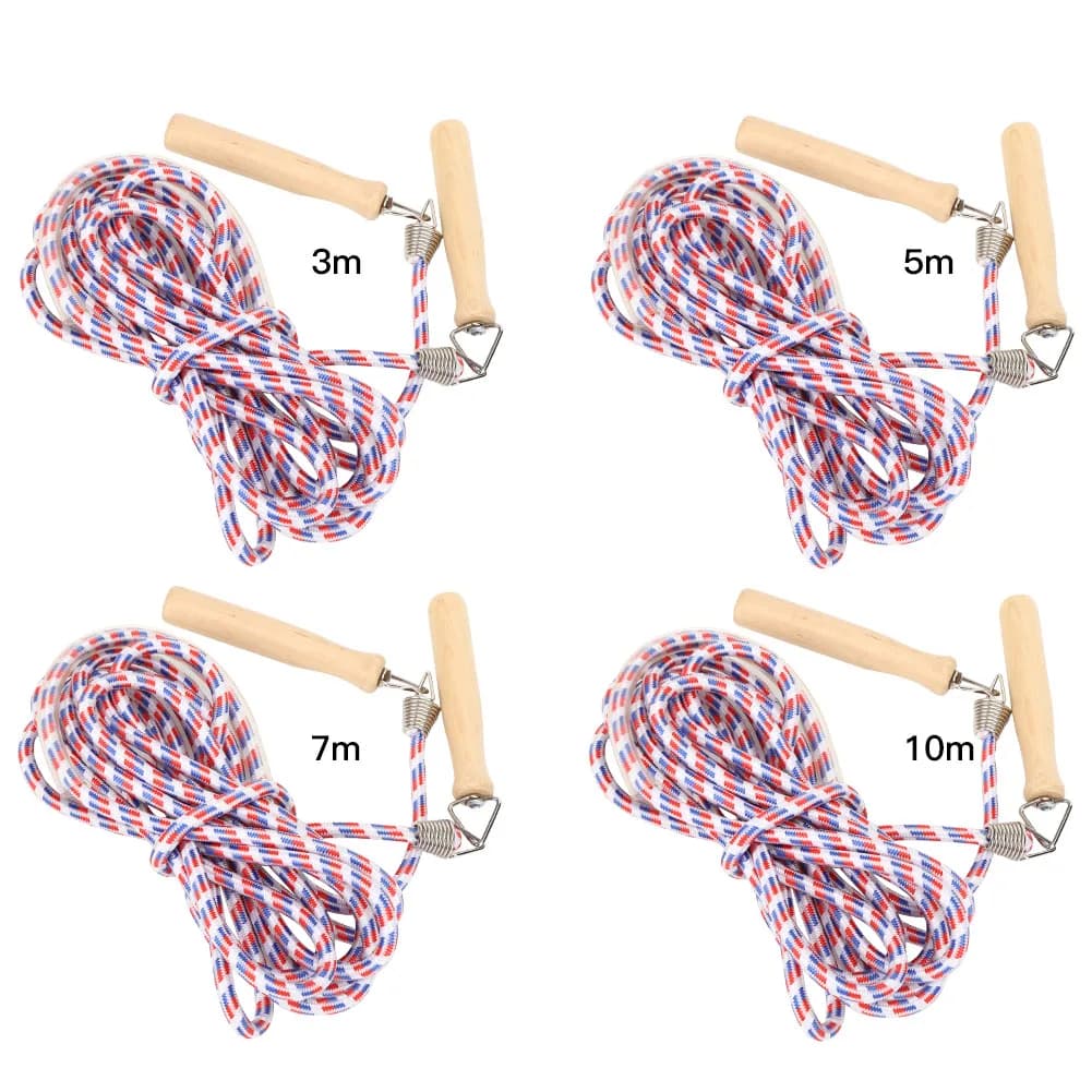 Skipping Rope Easy Cotton Weaving Long Enough Good Elasticity Jump Ropes Environmentally Friendly for Outdoor Sports