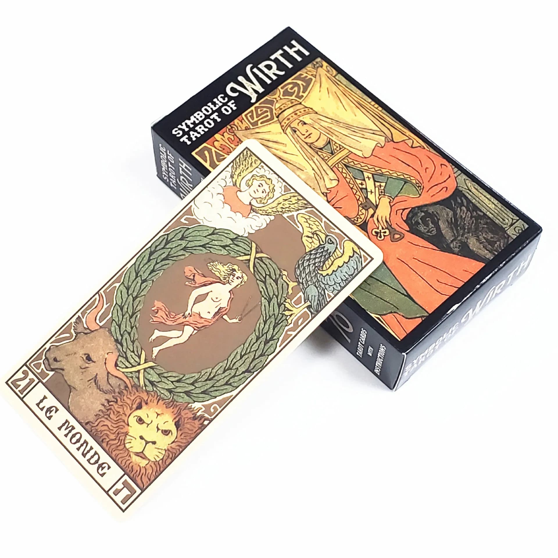 Tarocchi simbolici di Wirth Versione francese Tarocchi Carte Oracle per Divinazione Destino Mazzo di Tarocchi Gioco da tavolo Mazzo di Tarocchi Astrologia