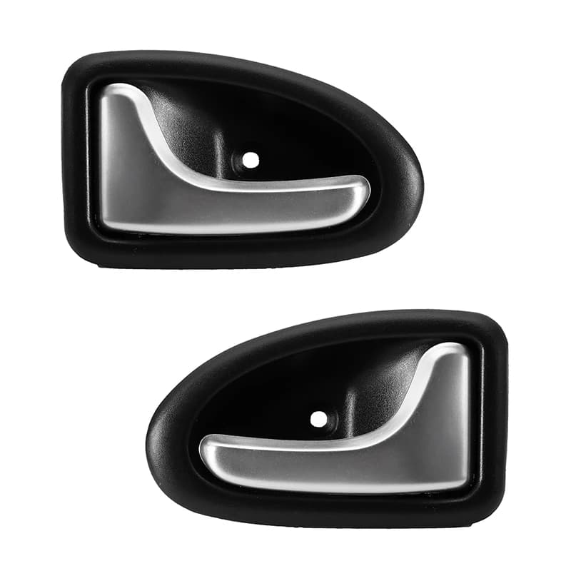Per Renault Auto All'interno Manopola Interna Della Porta Maniglia Interna Della Porta Sinistra Destra Misura Per Clio 2000-2009 2/3-4/5 Porte Argento Opaco Maniglie