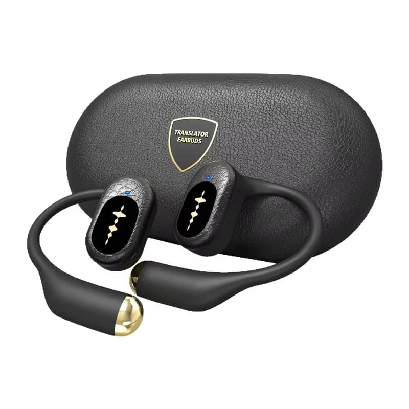 Wireless 5.4 Bluetooth Speaker Ear Hook HiFi Stereo Sport Wireless Headphones LED Touch Control Ea