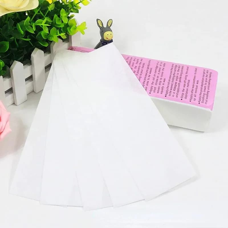 20 pz/50 pz depilazione carta cerata panno non tessuto corpo gamba braccio fascia di cera depilazione epilatore striscia di depilazione ceretta rotolo di nastro