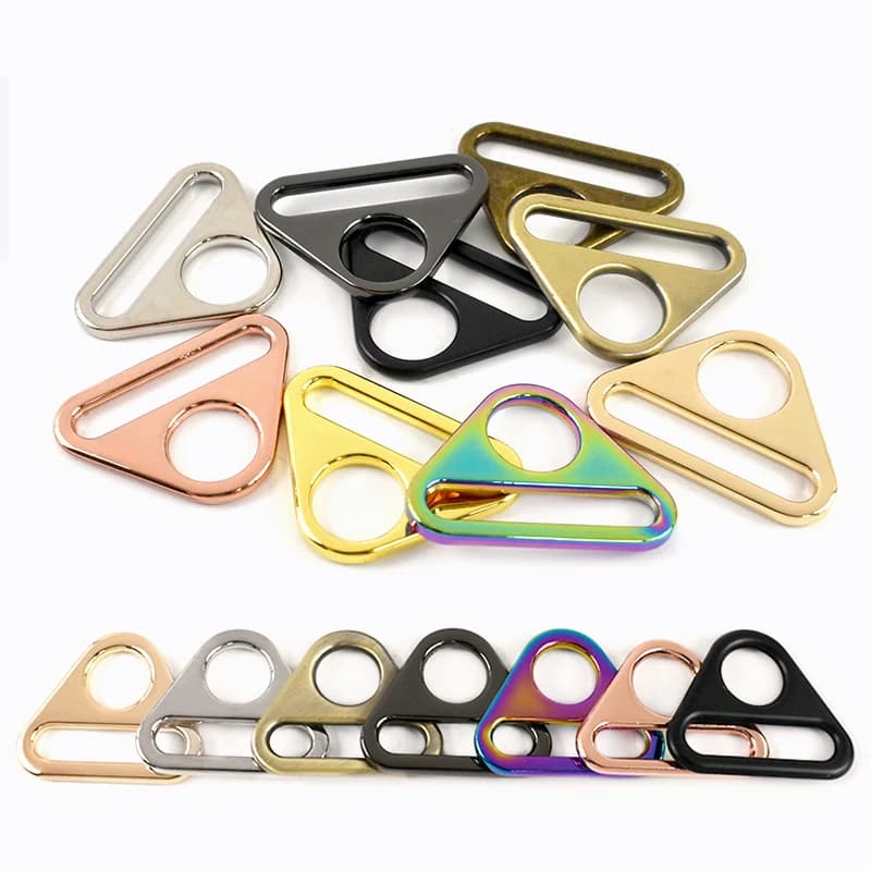 30 Pezzi Fibbie Metalliche 20-50mm per Cinghie, Borse, Guinzagli per Cani, Moschettoni, Anelli per Bikini, Accessori Fai-da-te per Regolazione