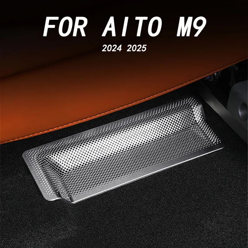 Car interior decoration accessories, seat lower air exit mask cover for AITO M9 2024 2025