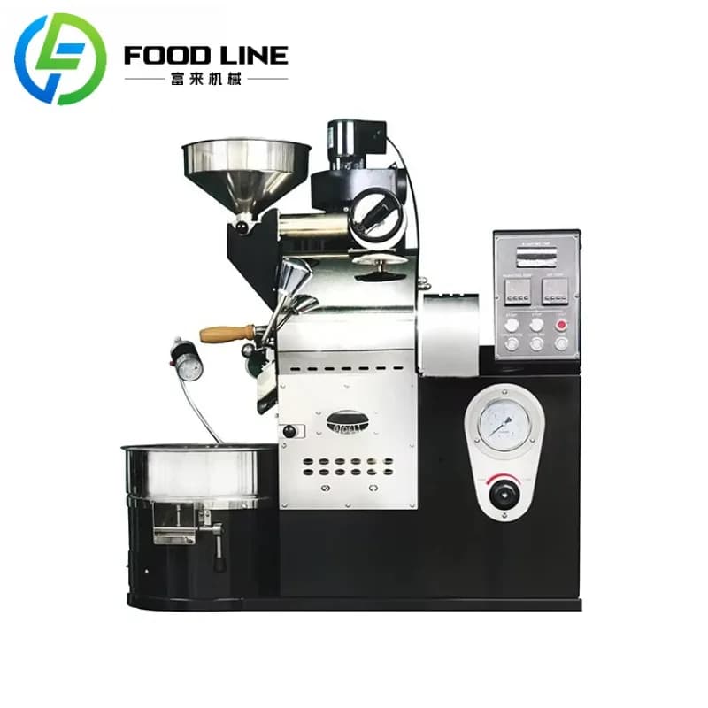 Commercial 3kg Coffee Bean Roaster Manual Control Drum Roaster Machine for Professional Use