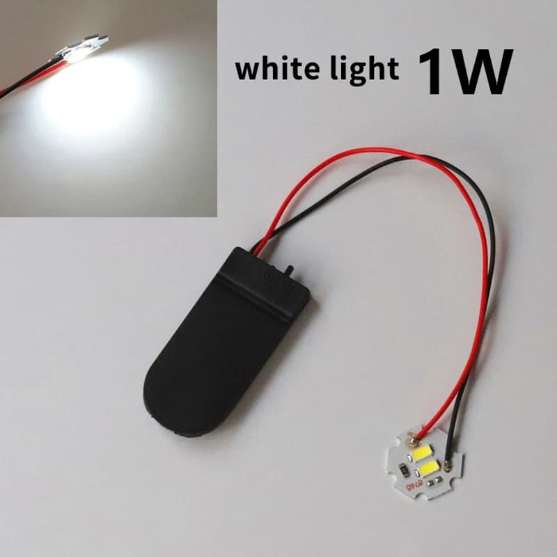 Set di lampadine luminose a LED e scatole per batterie per la creazione di modellini creativi, kit di illuminazione per case delle bambole e allestimenti scenici