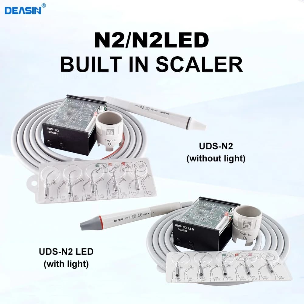 Dental Built in Ultrasonic Scaler HW-3H/5L N2/N2LED Scaling Tips For Dentistry Teeth Cleaning Whitening Tools